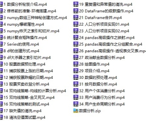 Python全栈企业级数据分析 价值239元