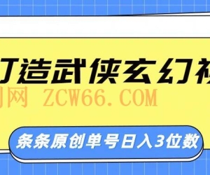 AI打造出武侠玄幻短视频，一条条原创设计、风格震撼，运单号轻轻松松日入三位数