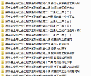 黑手VIP社会工程学系列教程 社工库搭建 社工库原理