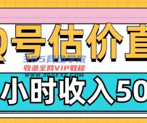 QQ号估价直播项目，2小时收入多张，小白也能无脑操作