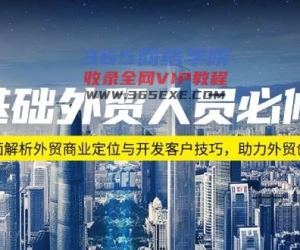 0基本外贸人员必修课程：深度剖析出口外贸商业定位与寻找客户方法，助推出口外贸自主创业