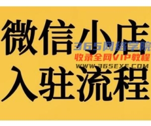 微小店开店流程，微小店的进驻和微小店后台系统作用的讲解演试