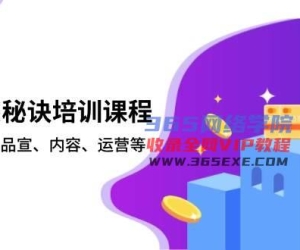 批量成交秘诀培训课程，策划、招商、品宣、内容、运营等