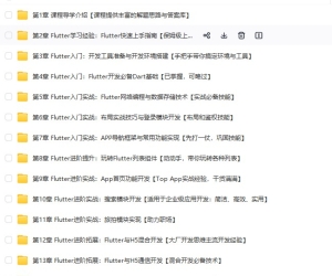 Flutter零基础极速入门到进阶实战