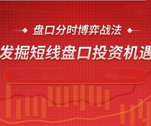 盘口分时博弈战法，发掘短线盘口投资机遇