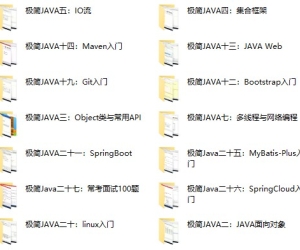 零基础极简JAVA学习专题（价值2382元）