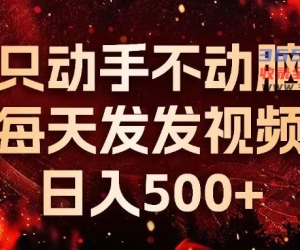 （13325期）种草平台发送短视频，只出手不动脑，天天发上传视频，日入500