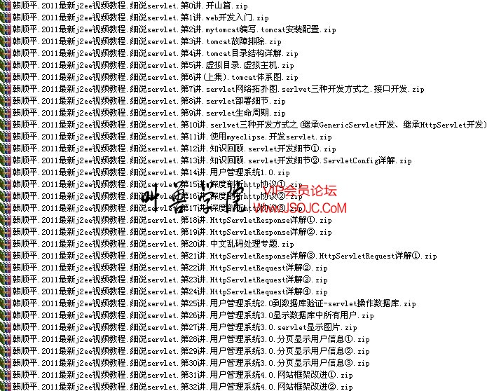 韩顺平.2011最新j2ee视频教程.细说servlet视频教程