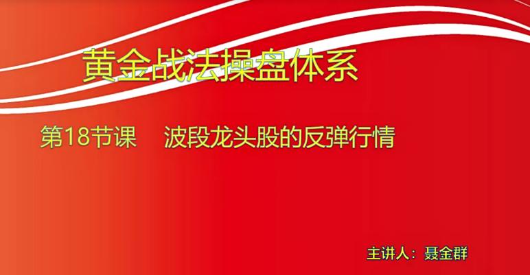 【小龙女】量学大讲堂-聂金群《量学黄金战法》第七期
